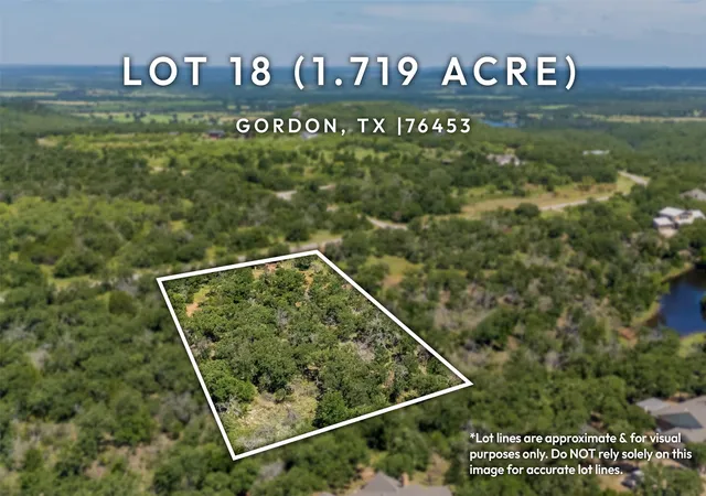 Homes for sale in Gordon, TX | Lot 18 Canyon Lake Rd, Gordon, TX 76453 | MLS# 21142369