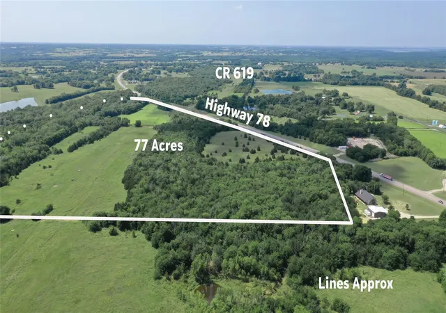 Photo 2 of Land for sale at 77 Acres N Hwy 78, Farmersville, TX 75442 | MLS# 21162536 | Listing updated on 2026-09-15