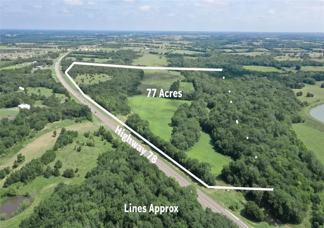 Photo 3 of Land for sale at 77 Acres N Hwy 78, Farmersville, TX 75442 | MLS# 21162536 | Listing updated on 2026-09-15