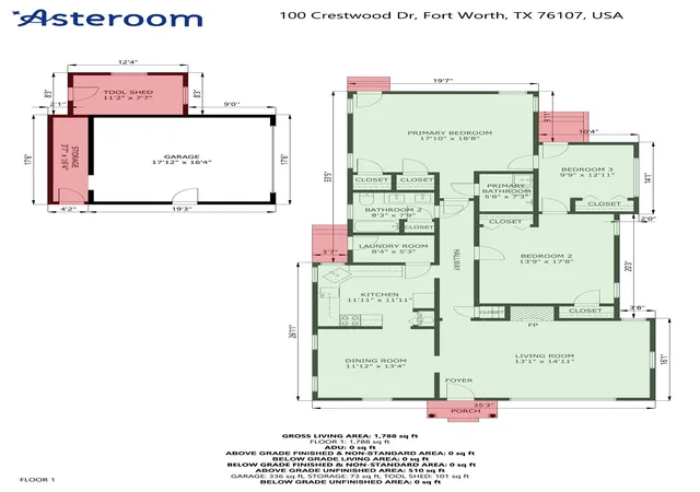 40th image of 100 Crestwood Dr, Fort Worth, TX 76107 | MLS# 21179023