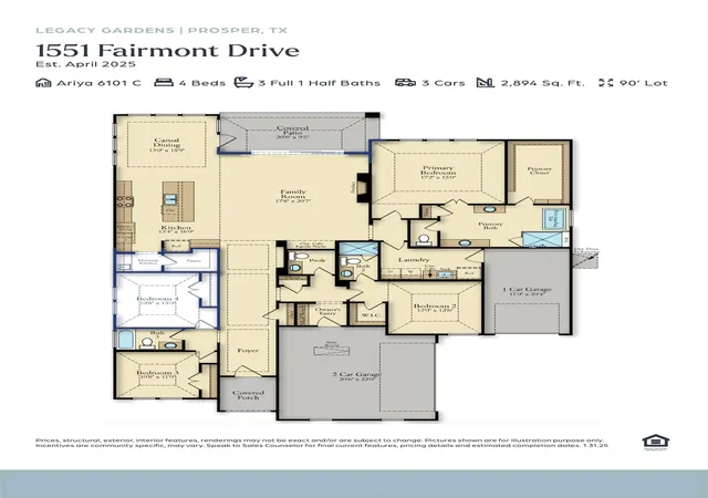 Photo 2 of Single family home for sale at 1551 Fairmont Dr, Prosper, TX 75078 | MLS# 21184233 | Listing updated on 2026-08-24