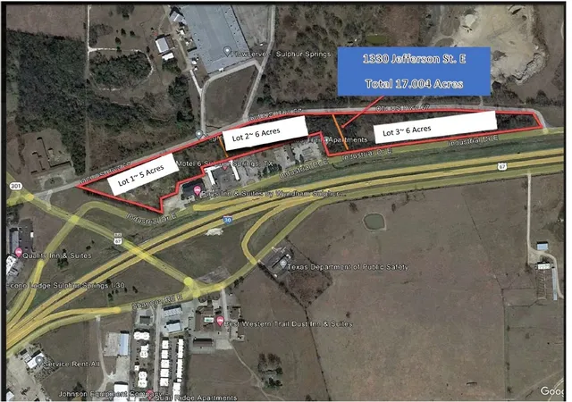 Photo 1 of Land for sale at 1330 Jefferson St E, Sulphur Springs, TX 75482 | MLS# 21187466 | Listing updated on 2026-08-28