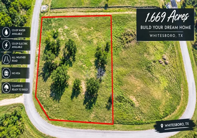 Photo 1 of Land for sale at 2235 Sun Dance Rd, Whitesboro, TX 76273 | MLS# 21188251 | Listing updated on 2026-09-10