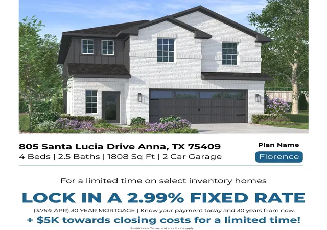 Homes for sale in Anna, TX | 805 Santa Lucia Dr, Anna, TX 75409 | MLS# 21202333