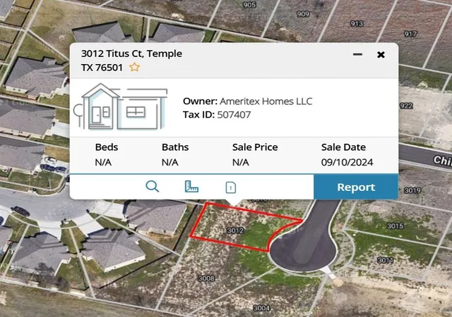 Photo 1 of Land for sale at 3012 Titus Ct, Temple, TX 76501 | MLS# 21205314 | Listing updated on 2026-08-17