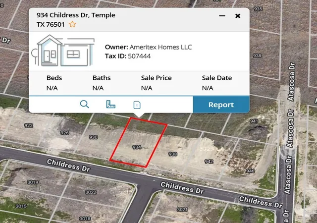 Photo 1 of Land for sale at 934 Childress Dr, Temple, TX 76501 | MLS# 21205397 | Listing updated on 2026-08-17
