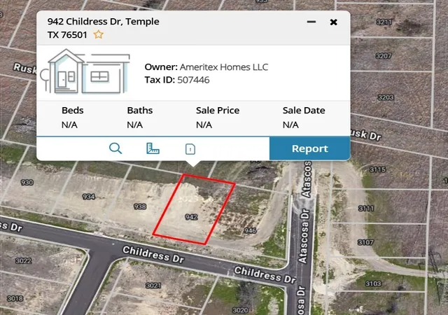 Photo 1 of Land for sale at 942 Childress Dr, Temple, TX 76501 | MLS# 21205416 | Listing updated on 2026-08-17