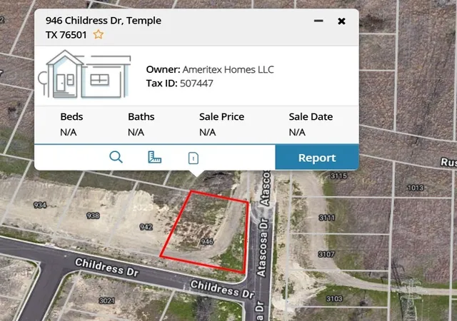 Photo 1 of Land for sale at 946 Childress Dr, Temple, TX 76501 | MLS# 21205422 | Listing updated on 2026-08-17