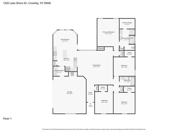 Homes for sale in Crowley, TX | 1325 Lake Shore Dr, Crowley, TX 76036 | MLS# 21214376