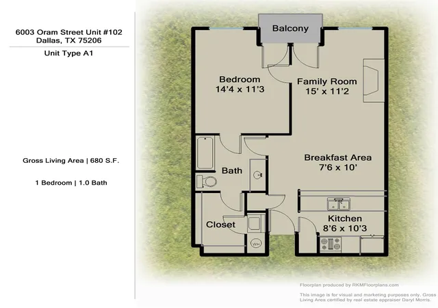 2nd image of 6003 Oram St, Dallas, TX 75206