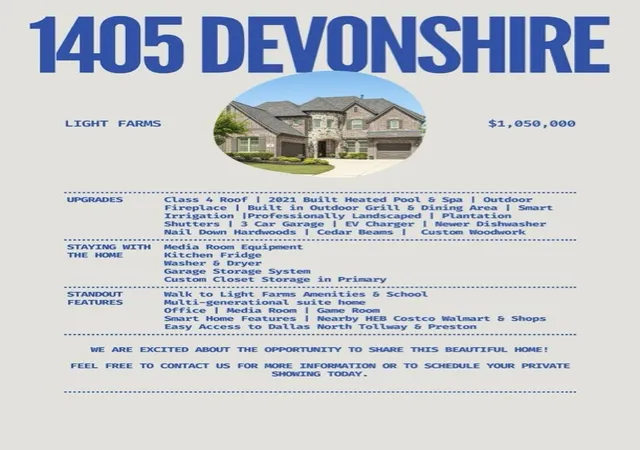 Homes for sale in Celina, TX | 1405 Devonshire Dr, Celina, TX 75009 | MLS# 21262830