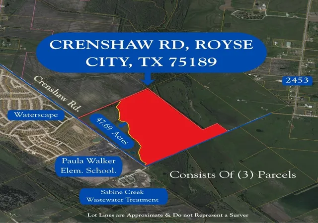 Photo 1 of Land for sale at 4769+  Crenshaw Rd, Royse City, TX 75189 | MLS# 21244357 | Listing updated on 2026-08-22
