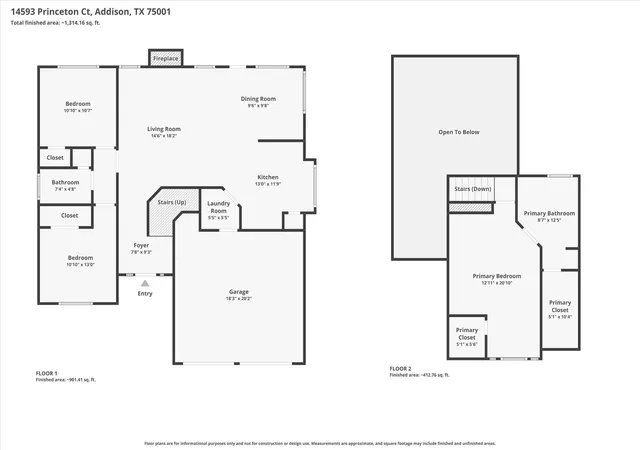 Homes for sale in Addison, TX | 14593 Princeton Ct, Addison, TX 75001 | MLS# 21284221