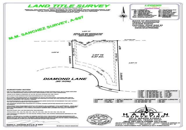 Land for sale at 001 Diamond Ln, Caney City, TX 75148 | MLS# 21285773 | Listing updated on 2026-10-05
