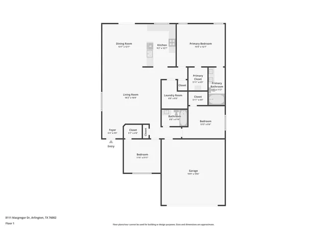 Photo 4 of Single family home for sale at 8111 Macgregor Dr, Arlington, TX 76002 | MLS# 21289568 | Listing updated on 2026-07-27