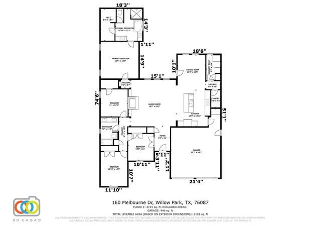 17th image of 160 Melbourne Dr, Willow Park, TX 76087 | MLS# 21289758