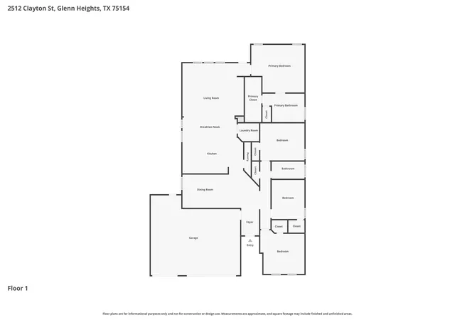 Homes for sale in Glenn Heights, TX | 2512 Clayton St, Glenn Heights, TX 75154 | MLS# 21286829