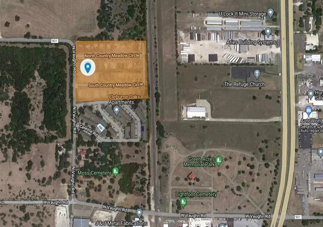 Photo 2 of Land for sale at 522 N Country Meadow Cir, Cleburne, TX 76033 | MLS# 21290920 | Listing updated on 2026-08-22