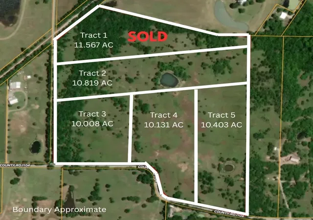 Photo 2 of Land for sale at 2 County Road 1201, Celeste, TX 75423 | MLS# 21301812 | Listing updated on 2026-08-04