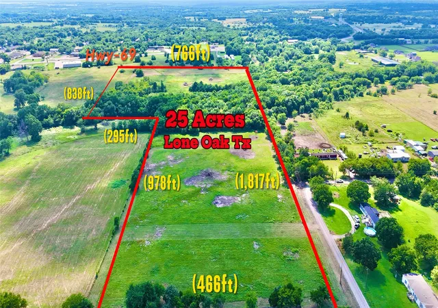 Photo 1 of Land for sale at Cr 3229 County Rd, Lone Oak, TX 75453 | MLS# 21317382 | Listing updated on 2026-07-06