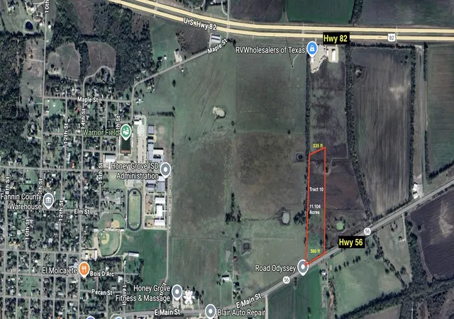Photo 3 of Land for sale at Tract 10 E Main Street Hwy 56, Honey Grove, TX 75446 | MLS# 21322847 | Listing updated on 2026-07-09