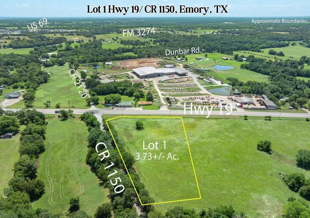 Photo 1 of Land for sale at Lot 1 State Hwy 19 & Rs Cr 1150, Emory, TX 75440 | MLS# 21311295 | Listing updated on 2026-08-22