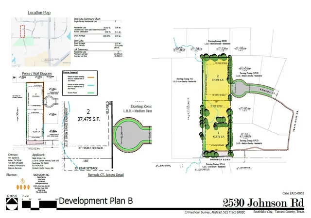 Photo 3 of Land for sale at 2530 Johnson Rd, Southlake, TX 76092 | MLS# 21327919 | Listing updated on 2026-08-17