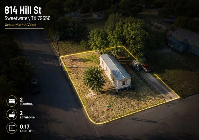 Photo 2 of Manufactured home for sale at 814 Hill St, Sweetwater, TX 79556 | MLS# 21337390 | Listing updated on 2026-07-22
