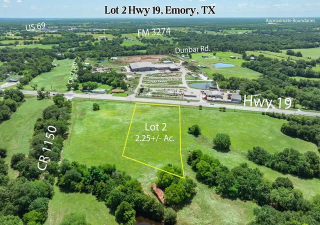 Photo 1 of Land for sale at Lot 2 State Hwy 19, Emory, TX 75440 | MLS# 21330579 | Listing updated on 2026-08-11