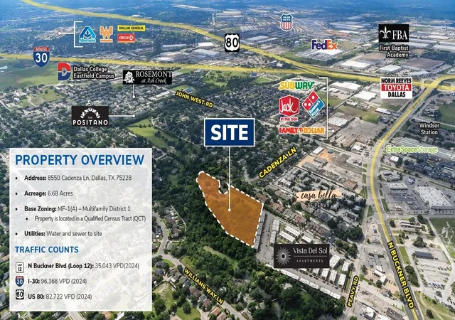 Photo 2 of Land for sale at 8550 Cadenza Ln, Dallas, TX 75228 | MLS# 21340657 | Listing updated on 2026-07-25