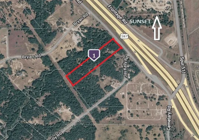 Photo 1 of Land for sale at 54ac Hwy 287, Sunset, TX 76270 | MLS# 21342526 | Listing updated on 2026-07-28