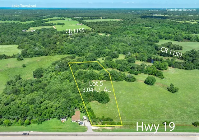 Photo 2 of Land for sale at Lot 5 State Hwy 19, Emory, TX 75440 | MLS# 21340790 | Listing updated on 2026-08-11