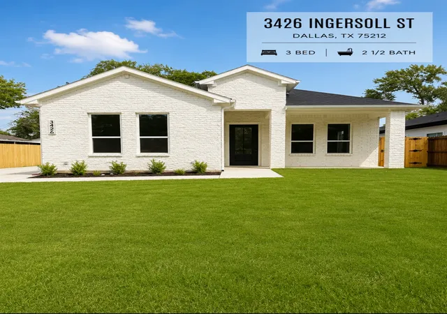 Photo 1 of Single family home for sale at 3426 Ingersoll St, Dallas, TX 75212 | MLS# 21344909 | Listing updated on 2026-08-16
