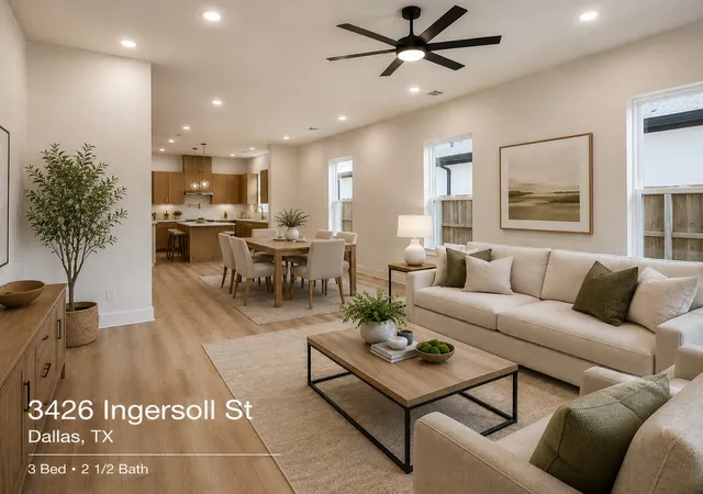 Photo 3 of Single family home for sale at 3426 Ingersoll St, Dallas, TX 75212 | MLS# 21344909 | Listing updated on 2026-08-16