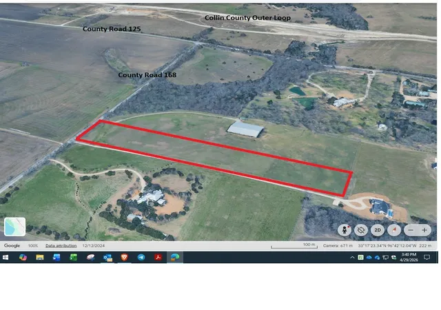 Photo 1 of Land for sale at 000 County Road 168, Mc Kinney, TX 75071 | MLS# 21344372 | Listing updated on 2026-08-21