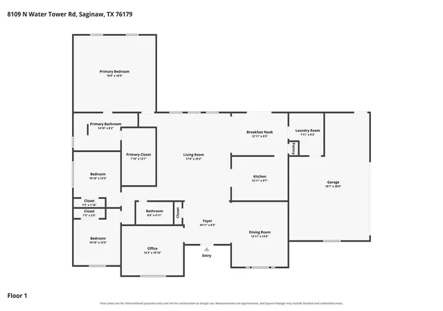 Photo 3 of Single family home for sale at 8109 N Water Tower Rd, Fort Worth, TX 76179 | MLS# 21346275 | Listing updated on 2026-10-05