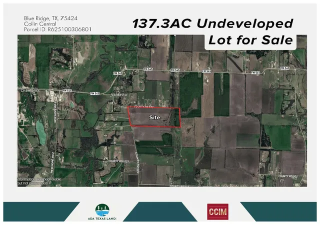 Land for sale at Tbd 137.3Ac County Road 832, Blue Ridge, TX 75424 | MLS# 21348215