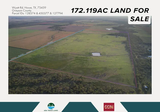 Photo 1 of Land for sale at Tbd 17212 Wyatt Rd, Howe, TX 75092 | MLS# 21348222 | Listing updated on 2026-08-20
