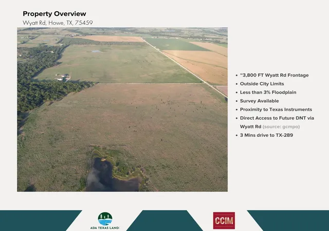 Photo 2 of Land for sale at Tbd 17212 Wyatt Rd, Howe, TX 75092 | MLS# 21348222 | Listing updated on 2026-08-20