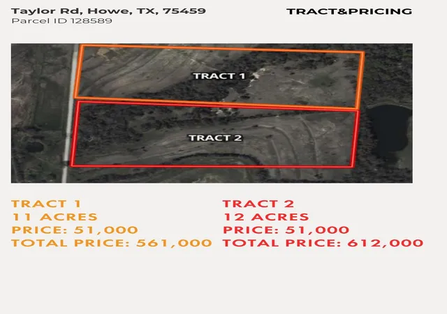 Photo 2 of Land for sale at 0 Taylor Rd, Howe, TX 75459 | MLS# 21348230 | Listing updated on 2026-08-20