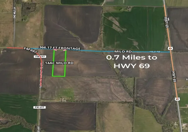 Photo 3 of Land for sale at 14ac Tbd Milo Road, Whitewright, TX 75491 | MLS# 21348260 | Listing updated on 2026-08-03