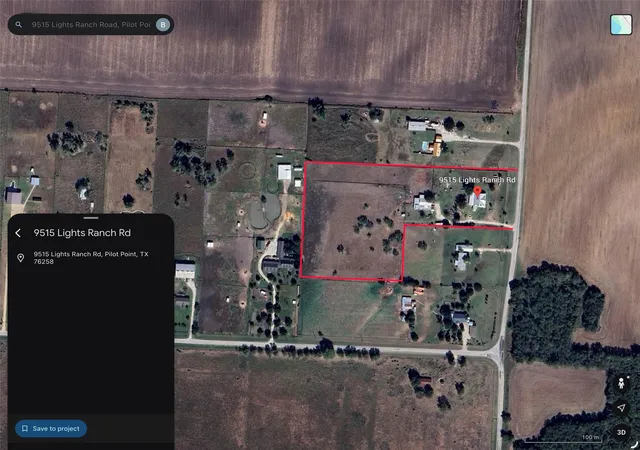 Photo 1 of Land for sale at 9515 Lights Ranch Rd, Pilot Point, TX 76258 | MLS# 21347200 | Listing updated on 2026-08-04