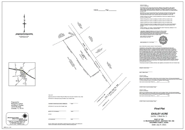 Photo 1 of Land for sale at 1107 Hunter Ln, Crandall, TX 75114 | MLS# 21351010 | Listing updated on 2026-09-16