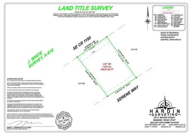 Photo 3 of Land for sale at 181 Serene Wy, Richland, TX 76681 | MLS# 21352362 | Listing updated on 2026-08-07