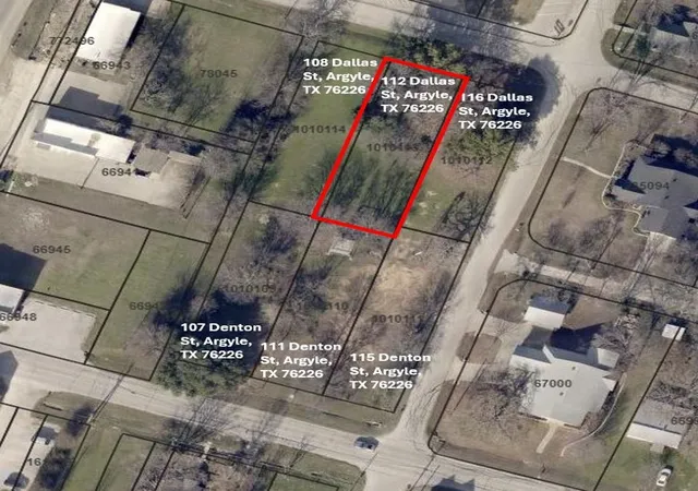 Photo 1 of Land for sale at 112 E Dallas St, Argyle, TX 76226 | MLS# 21347015 | Listing updated on 2026-08-06