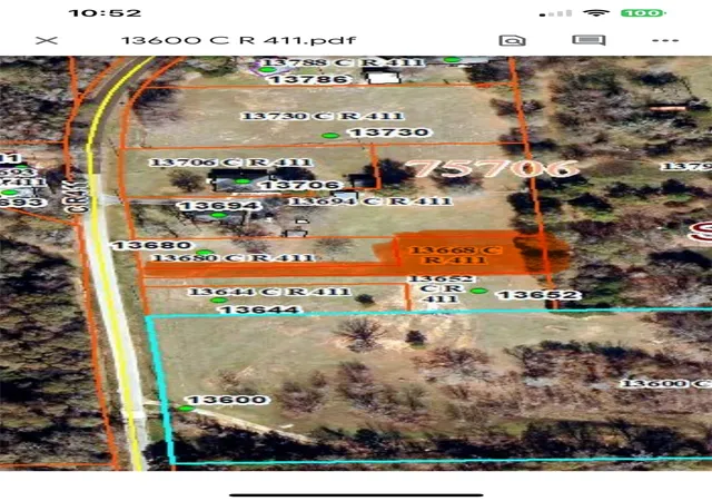Photo 1 of Land for sale at 13668 County Road 411, Tyler, TX 75706 | MLS# 21354702 | Listing updated on 2026-08-08