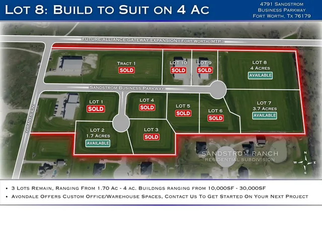 Photo 3 of Land for sale at 4791 Sandstrom Business Pkwy, Fort Worth, TX 76179 | MLS# 21355416 | Listing updated on 2026-08-10