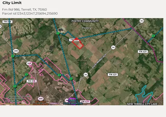 Photo 3 of Land for sale at 0 Fm Rd 986, Terrell, TX 75160 | MLS# 21356229 | Listing updated on 2026-08-20