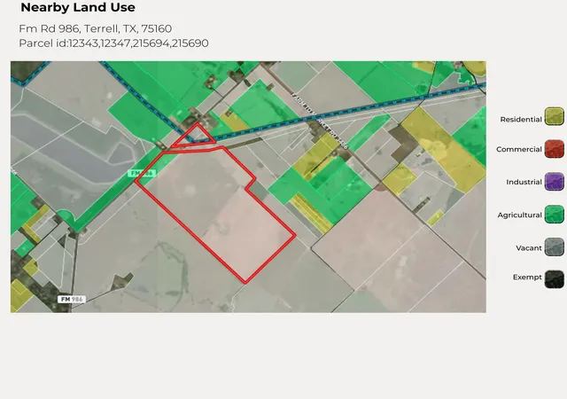 Photo 4 of Land for sale at 0 Fm Rd 986, Terrell, TX 75160 | MLS# 21356229 | Listing updated on 2026-08-20