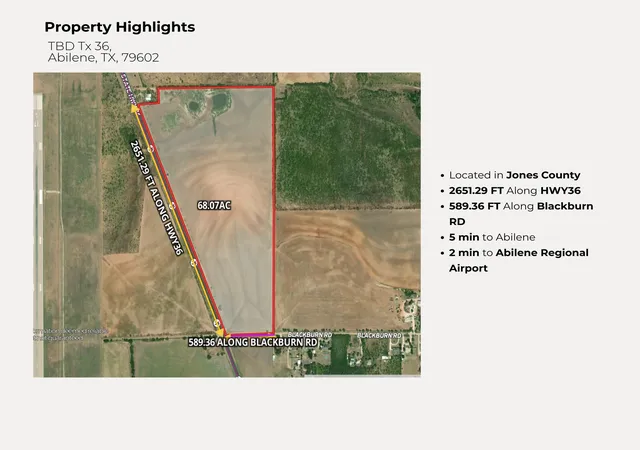 Photo 2 of Land for sale at Tbd Tx 36, Abilene, TX 79602 | MLS# 21358549 | Listing updated on 2026-08-20